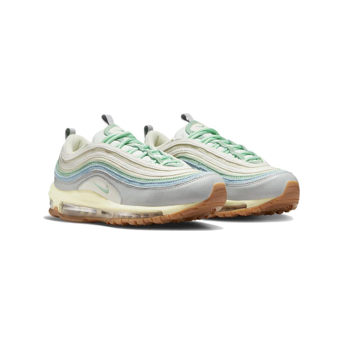 Nike Air Max 97 Grün Enamel Sail Blau Worn Herren Sneaker Elegant