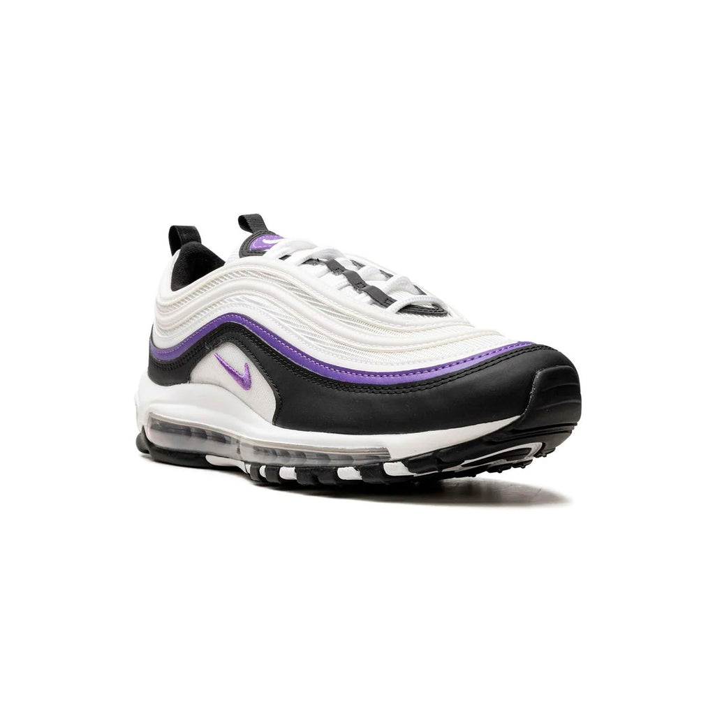 Nike Air Max 97 Weiß Schwarz Violett Action Grape Herren Sneaker