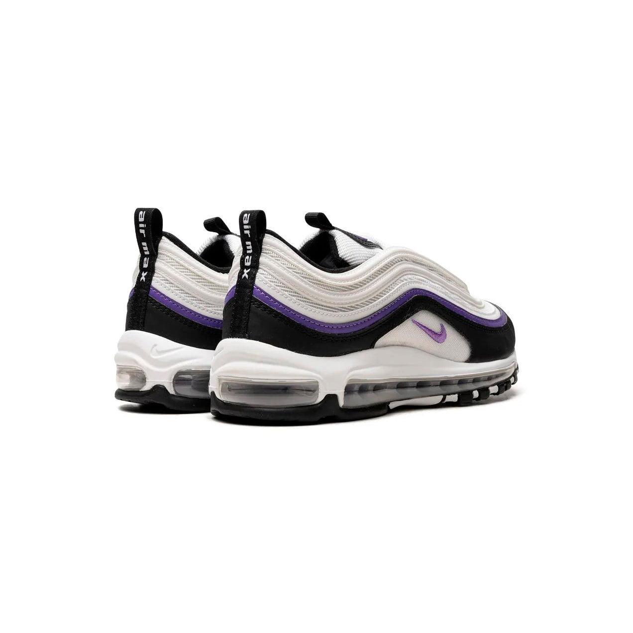 Nike Air Max 97 Weiß Schwarz Violett Action Grape Herren Sneaker