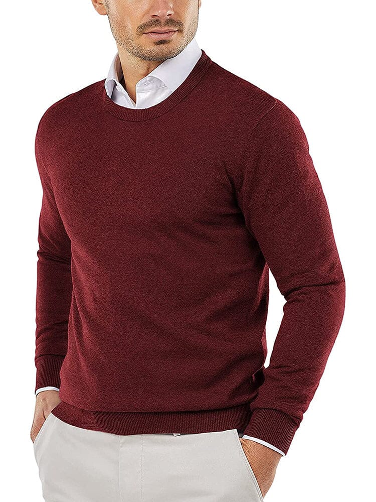 Crew Neck Slim Fit Pullover Strick Pullover