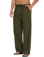 Leinen Stil Lockere Waist Yoga Hose