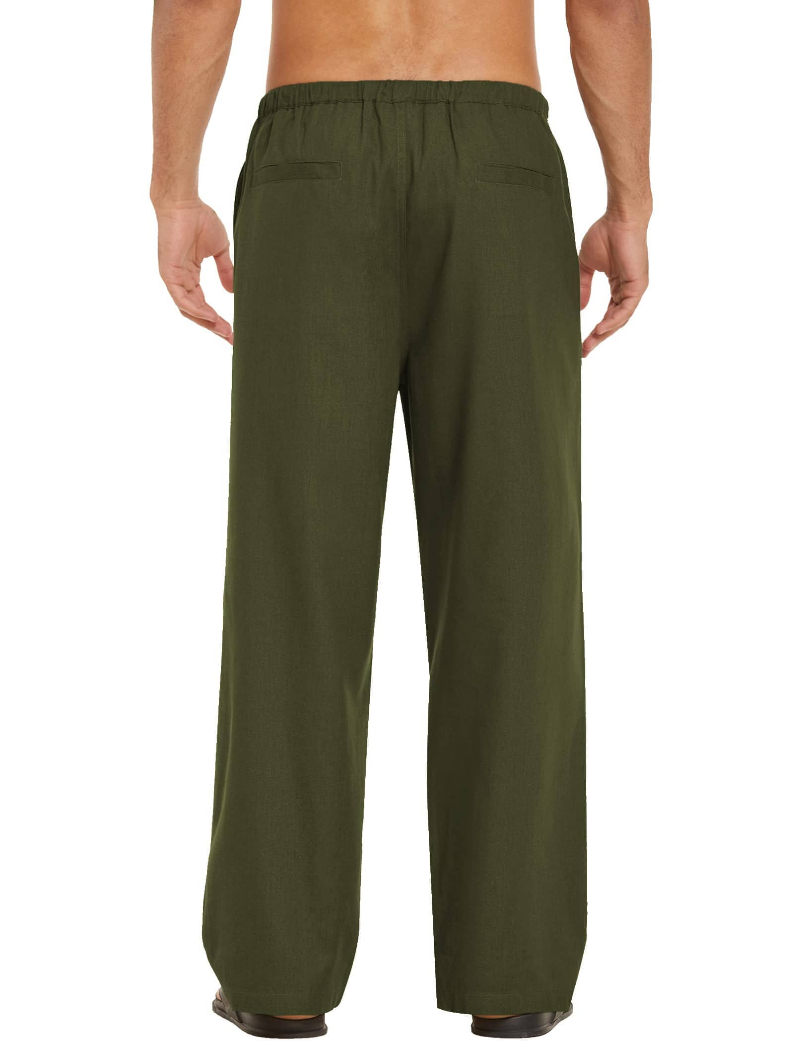 Leinen Stil Lockere Waist Yoga Hose