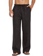 Leinen Stil Lockere Waist Yoga Hose