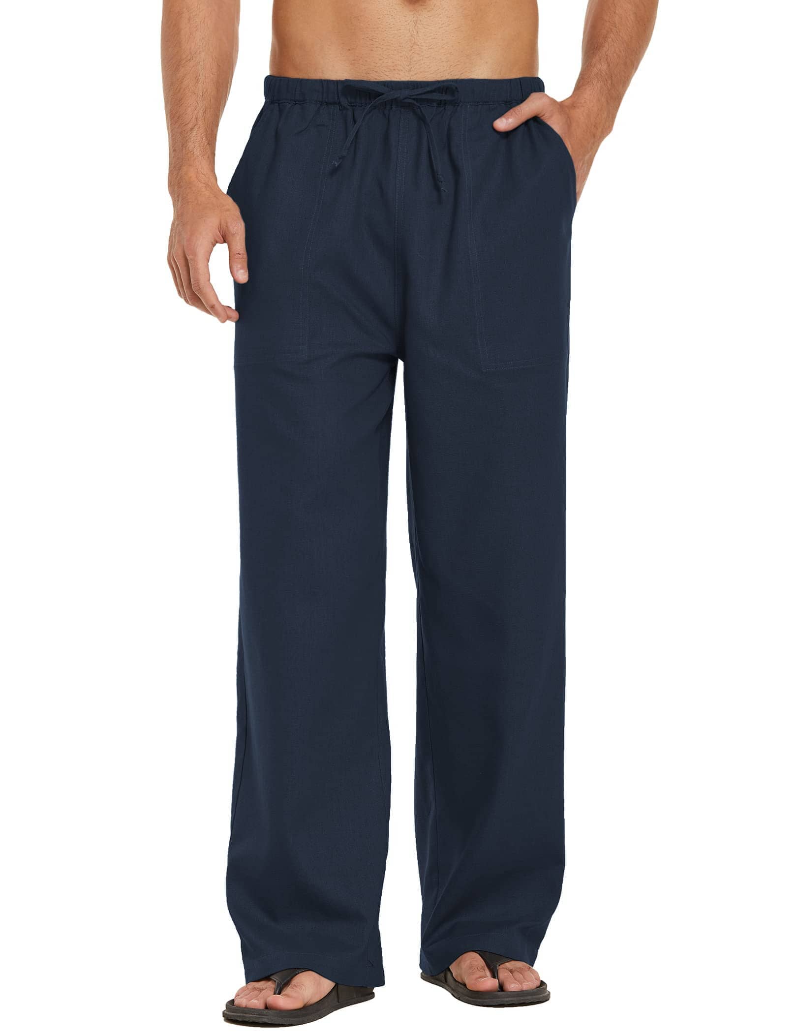 Leinen Stil Lockere Waist Yoga Hose
