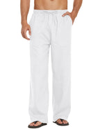 Leinen Stil Elastische Waist Yoga Hose