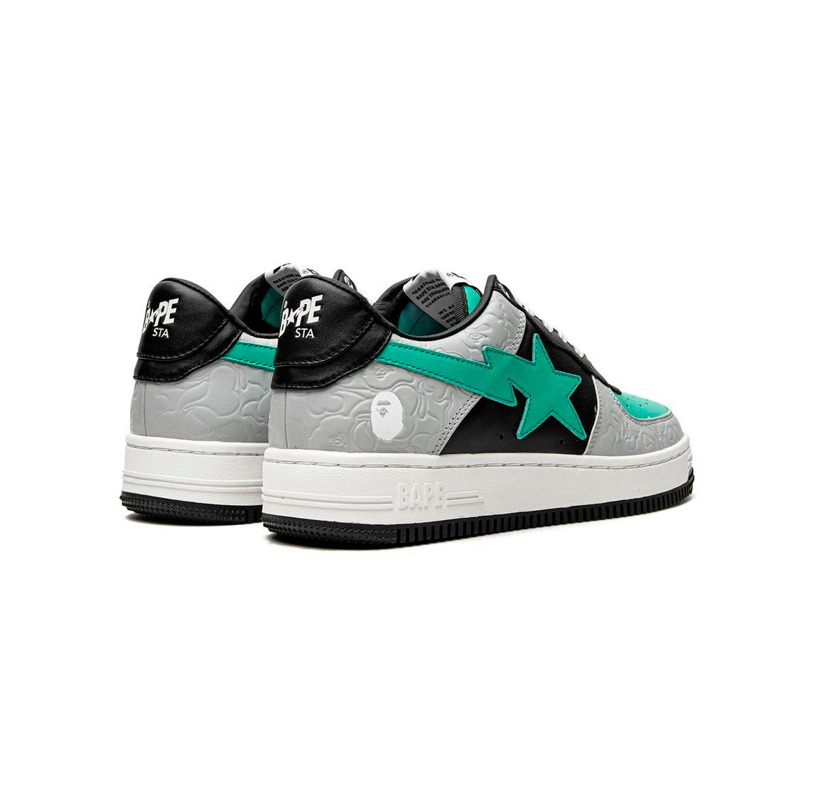 Sneaker A Bathing Ape STA Low Grau Schwarz Türkis