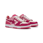 Sneaker A Bathing Ape SK8 STA ABC Camo Rosa Weiß