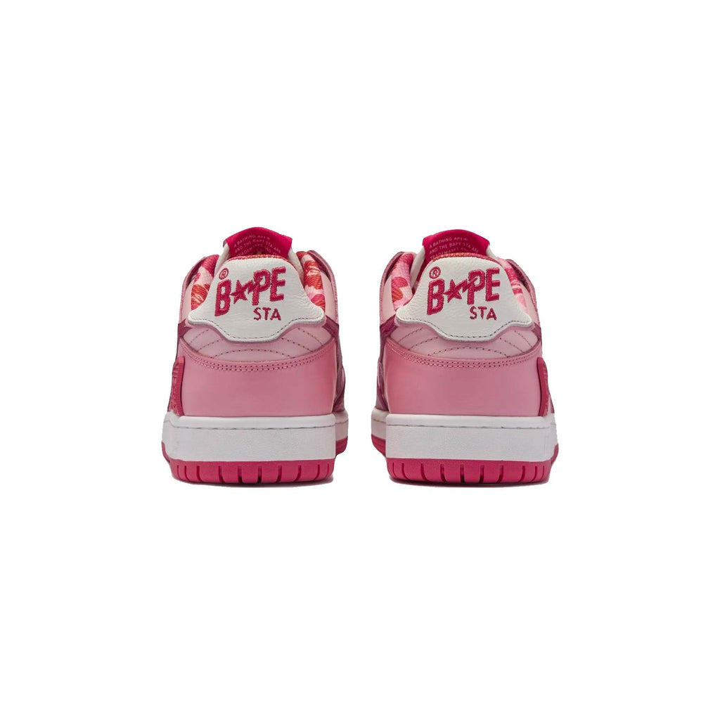 Sneaker A Bathing Ape SK8 STA ABC Camo Rosa Weiß