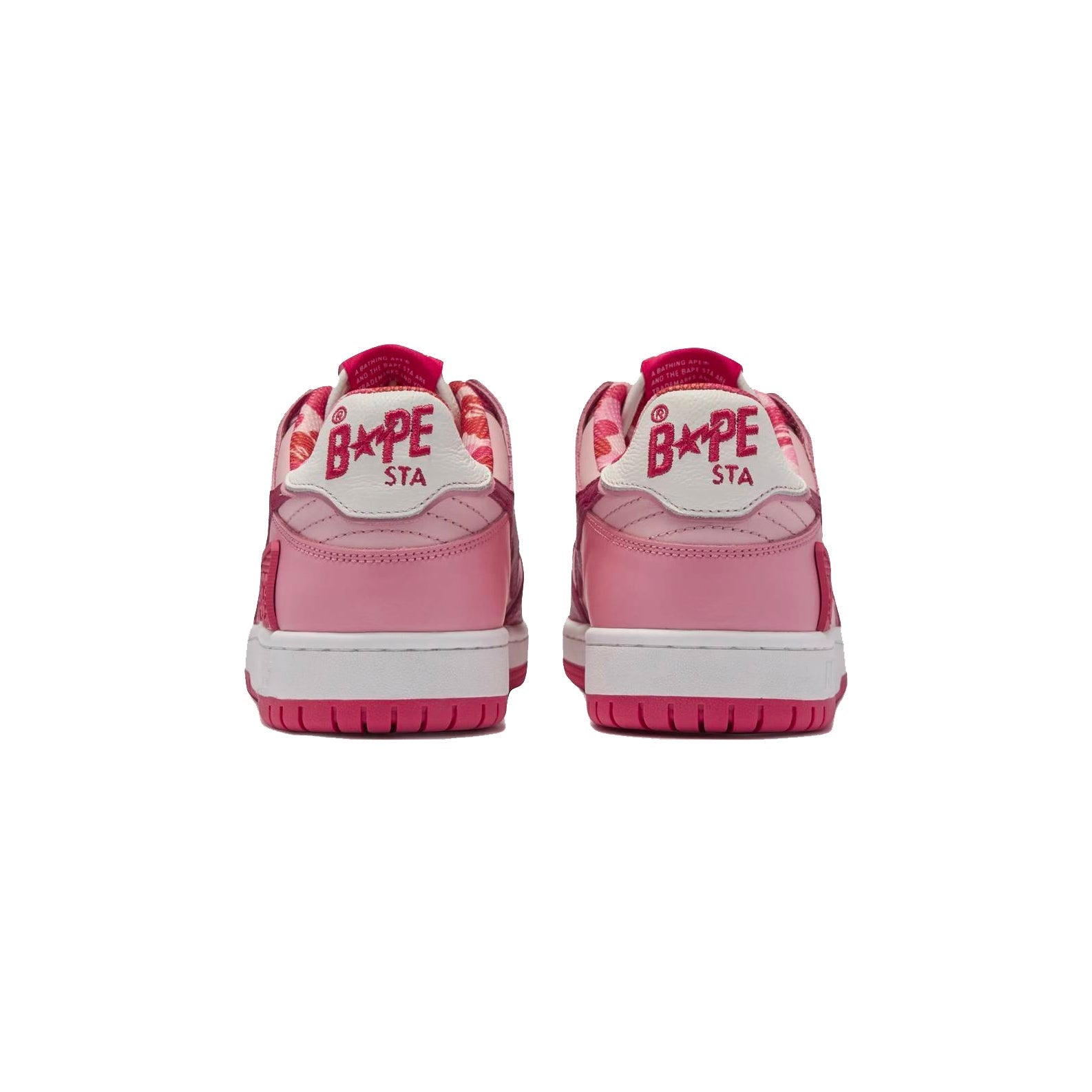 Sneaker A Bathing Ape SK8 STA ABC Camo Rosa Weiß