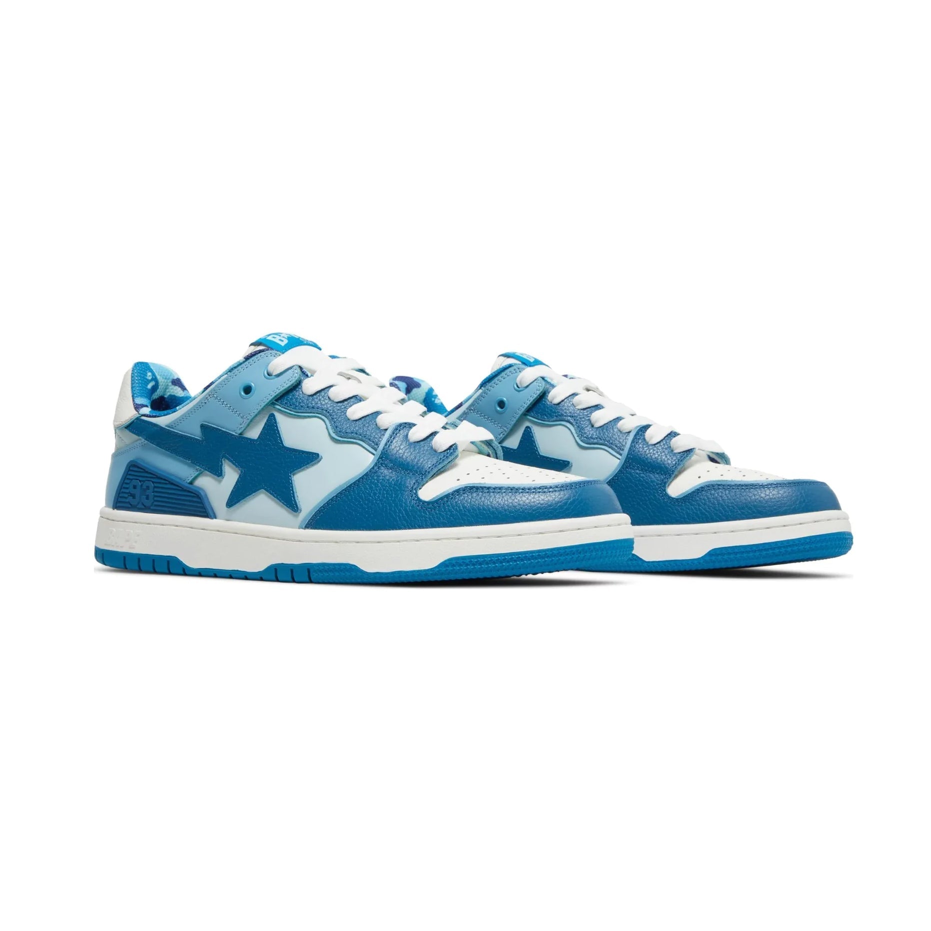 Sneaker A Bathing Ape SK8 STA ABC Camo Blau Weiß