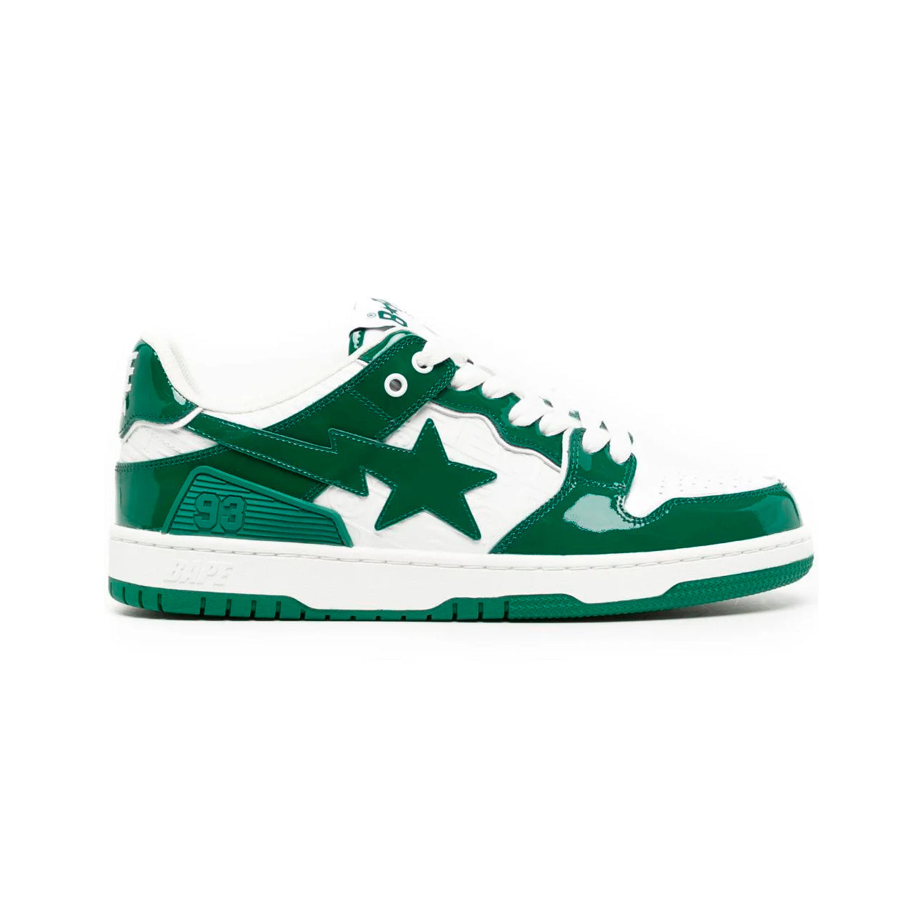Sneaker A Bathing Ape SK8 STA Low Grün Weiß