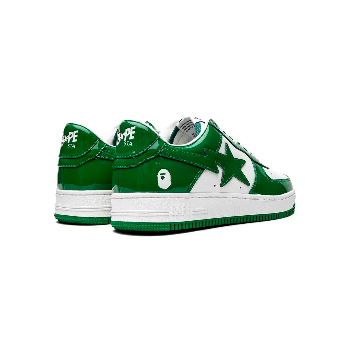 Sneaker A Bathing Ape SK8 STA Low Grün Weiß