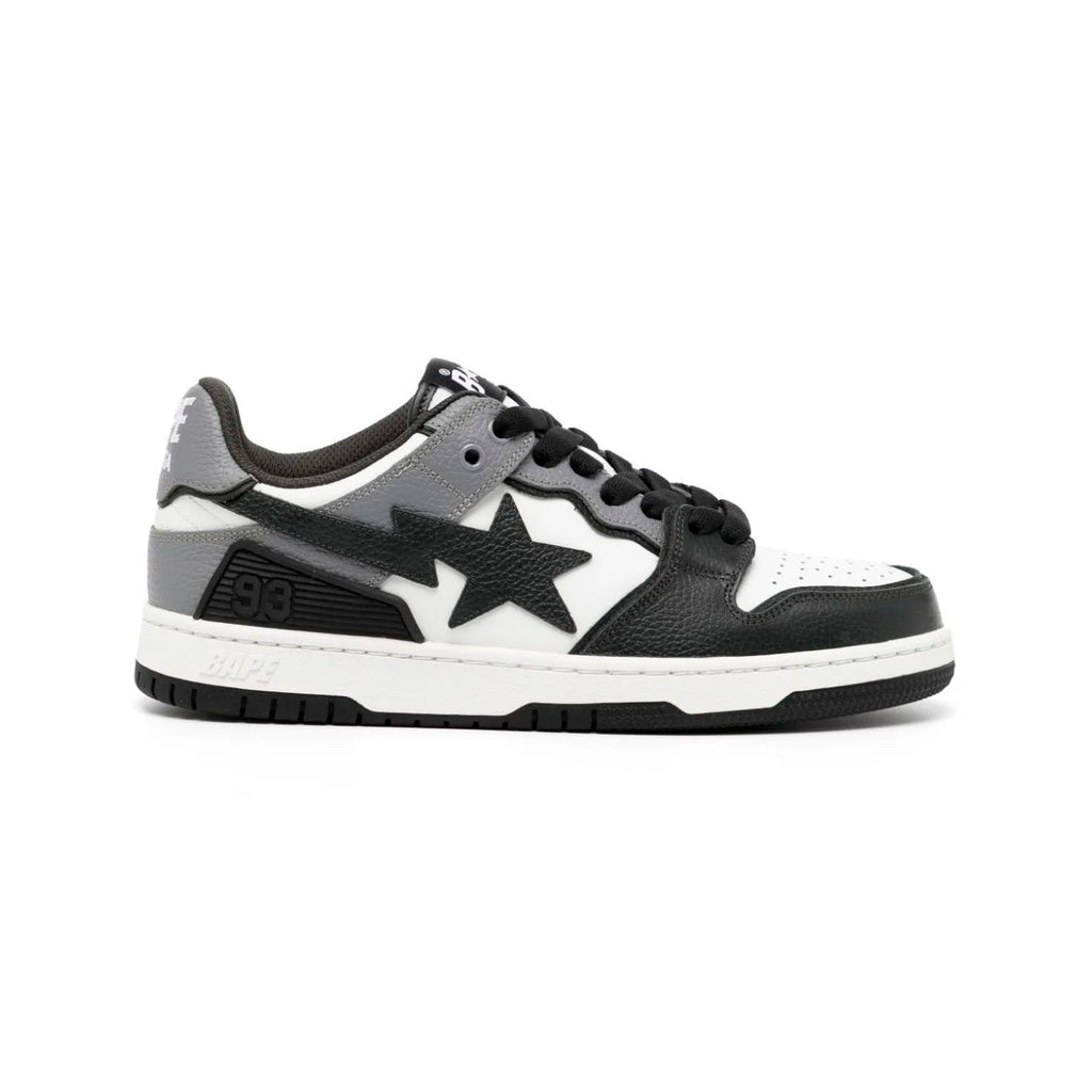 Sneaker A Bathing Ape SK8 STA #5 Weiß Schwarz Grau