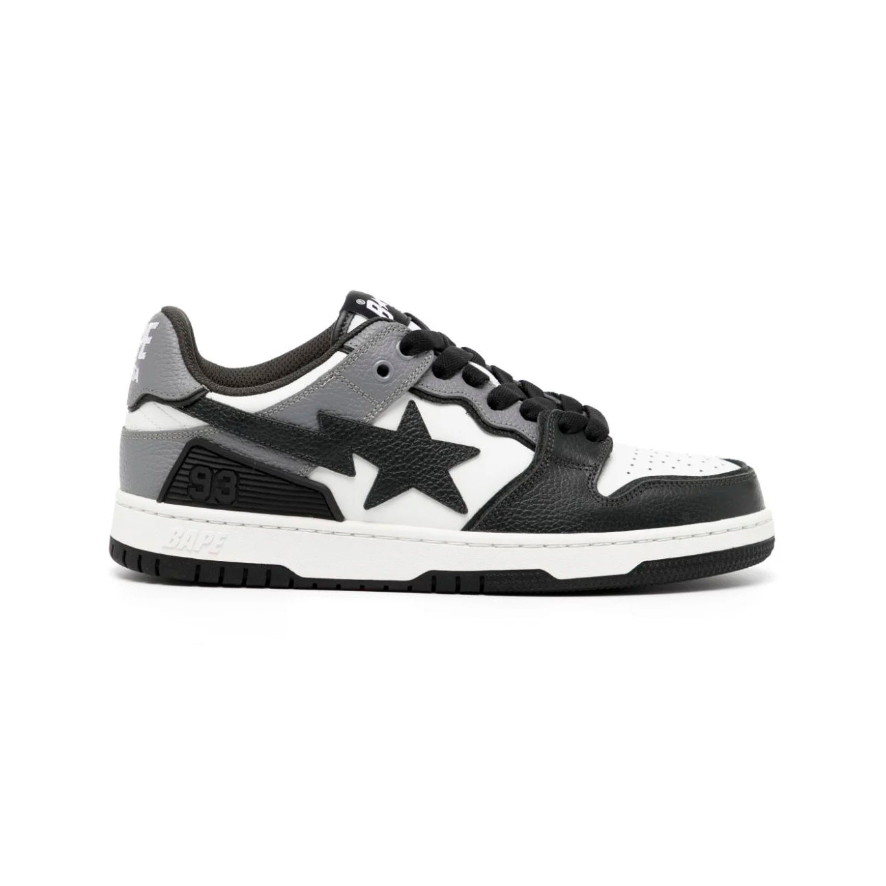 Sneaker A Bathing Ape SK8 STA #5 Weiß Schwarz Grau