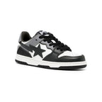 Sneaker A Bathing Ape SK8 STA #5 Weiß Schwarz Grau