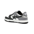 Sneaker A Bathing Ape SK8 STA #5 Weiß Schwarz Grau