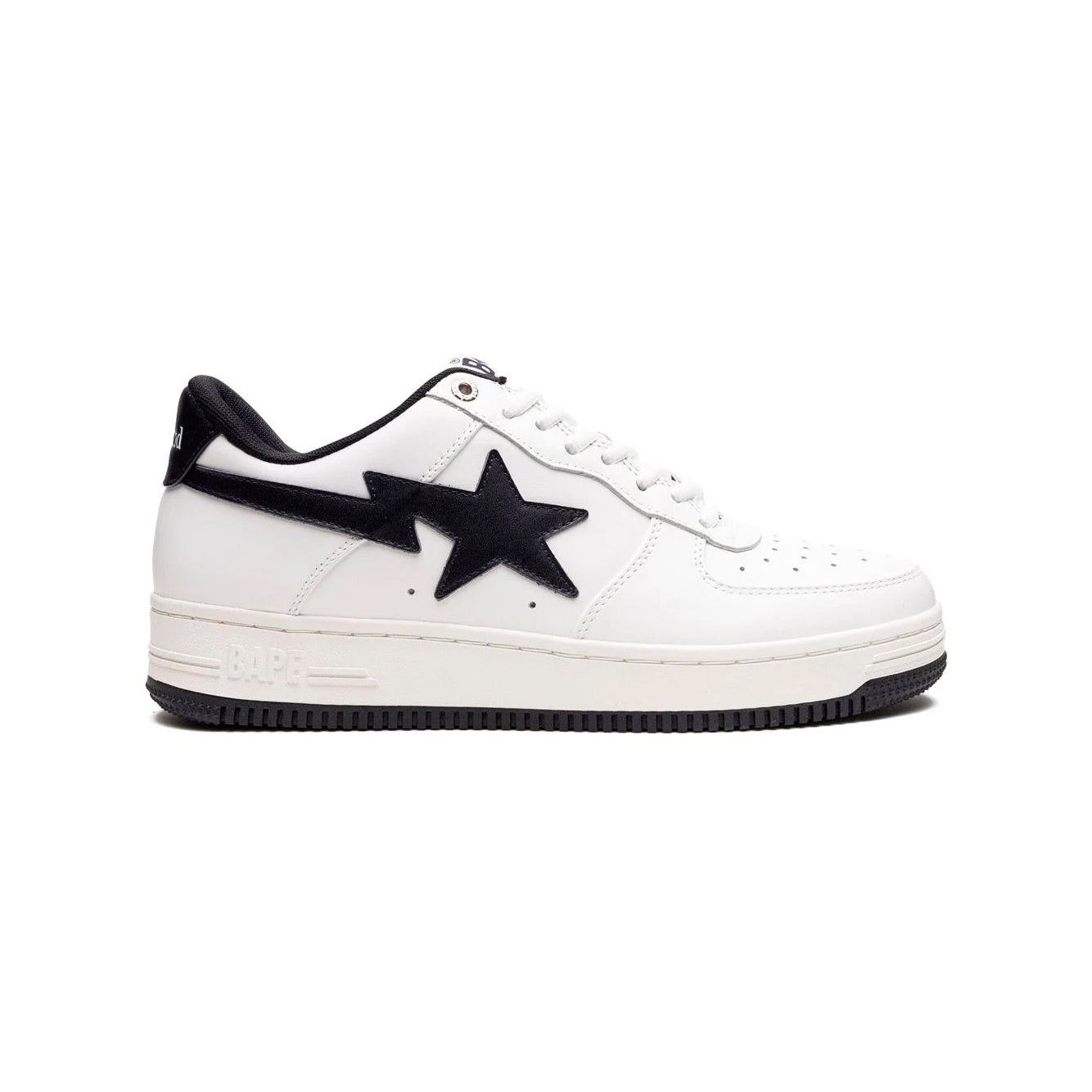 Sneaker A Bathing Ape x JJJJound Bapesta Weiß Schwarz