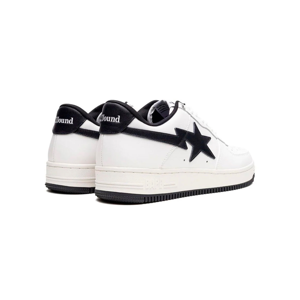 Sneaker A Bathing Ape x JJJJound Bapesta Weiß Schwarz