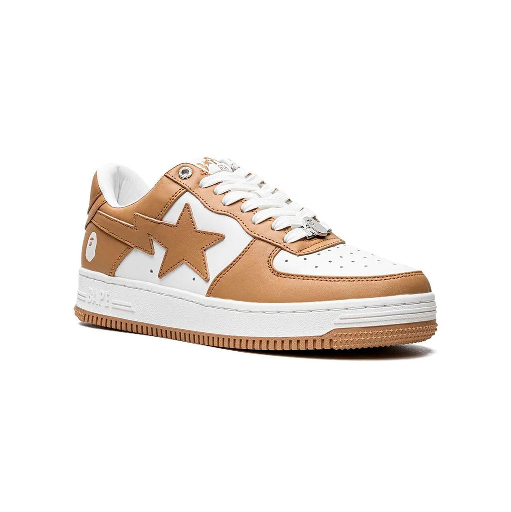 Sneaker A Bathing Ape SK8 STA Low Beige Weiß