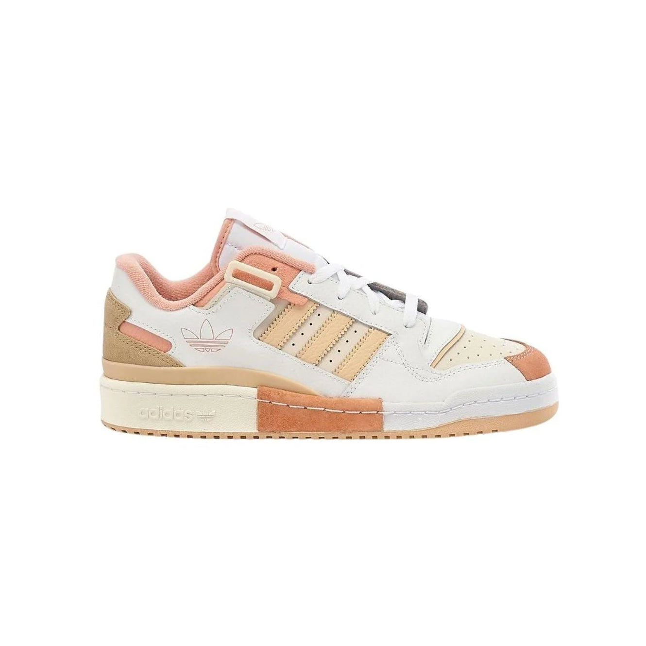Sneaker Adidas Forum Exhibit Low Rosa Beige in Leder