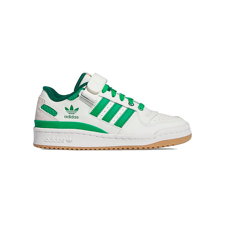 Adidas Forum Low Junior Weiß und Grün Schuhe da Ginnastica Kinder