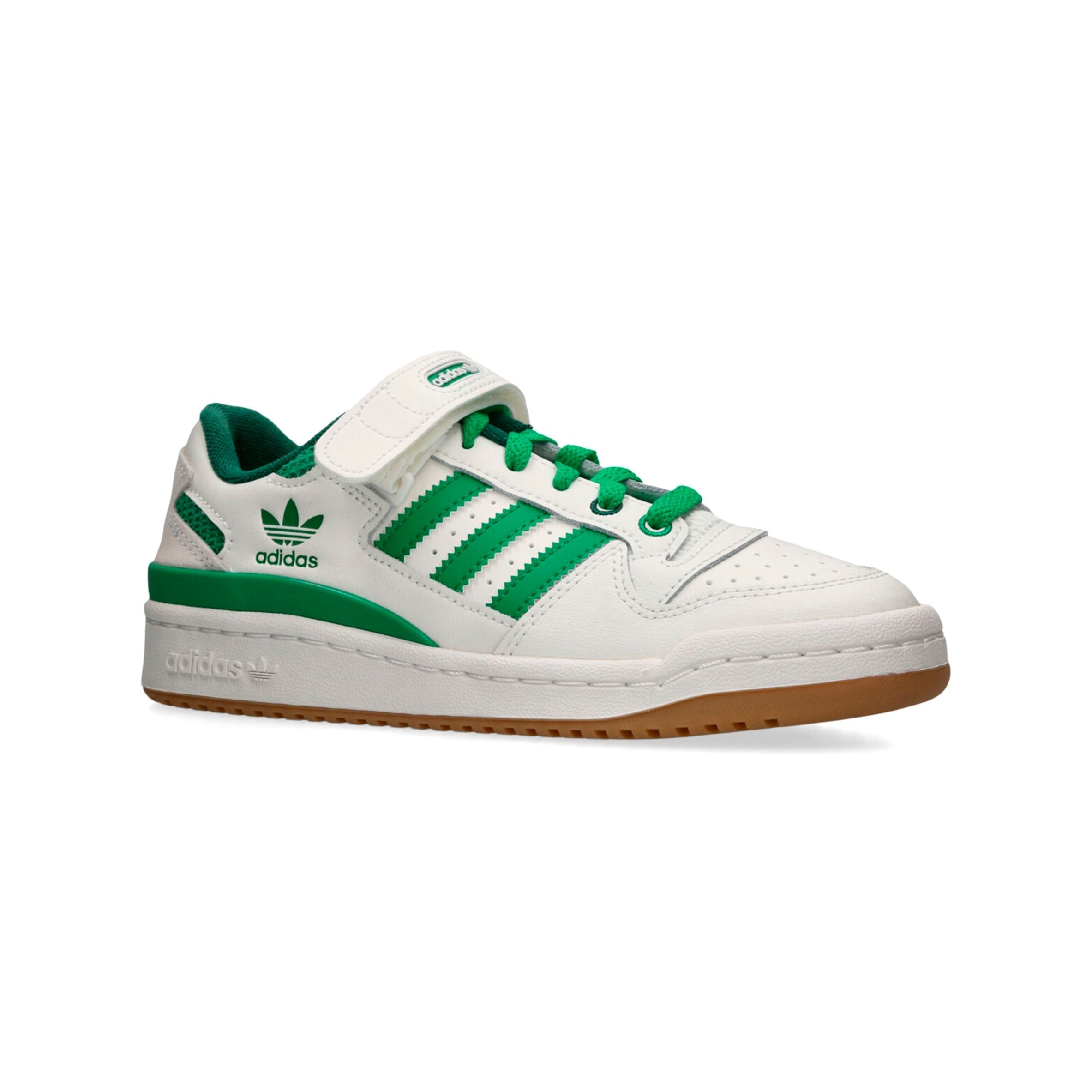Adidas Forum Low Junior Weiß und Grün Schuhe da Ginnastica Kinder