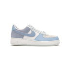 Nike Air Force 1 Low Hellblau Armory und Weiß in Leder und Scamosciato