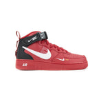Nike Air Force 1 Mid '07 Rot Universitäts mit Swoosh Weiß