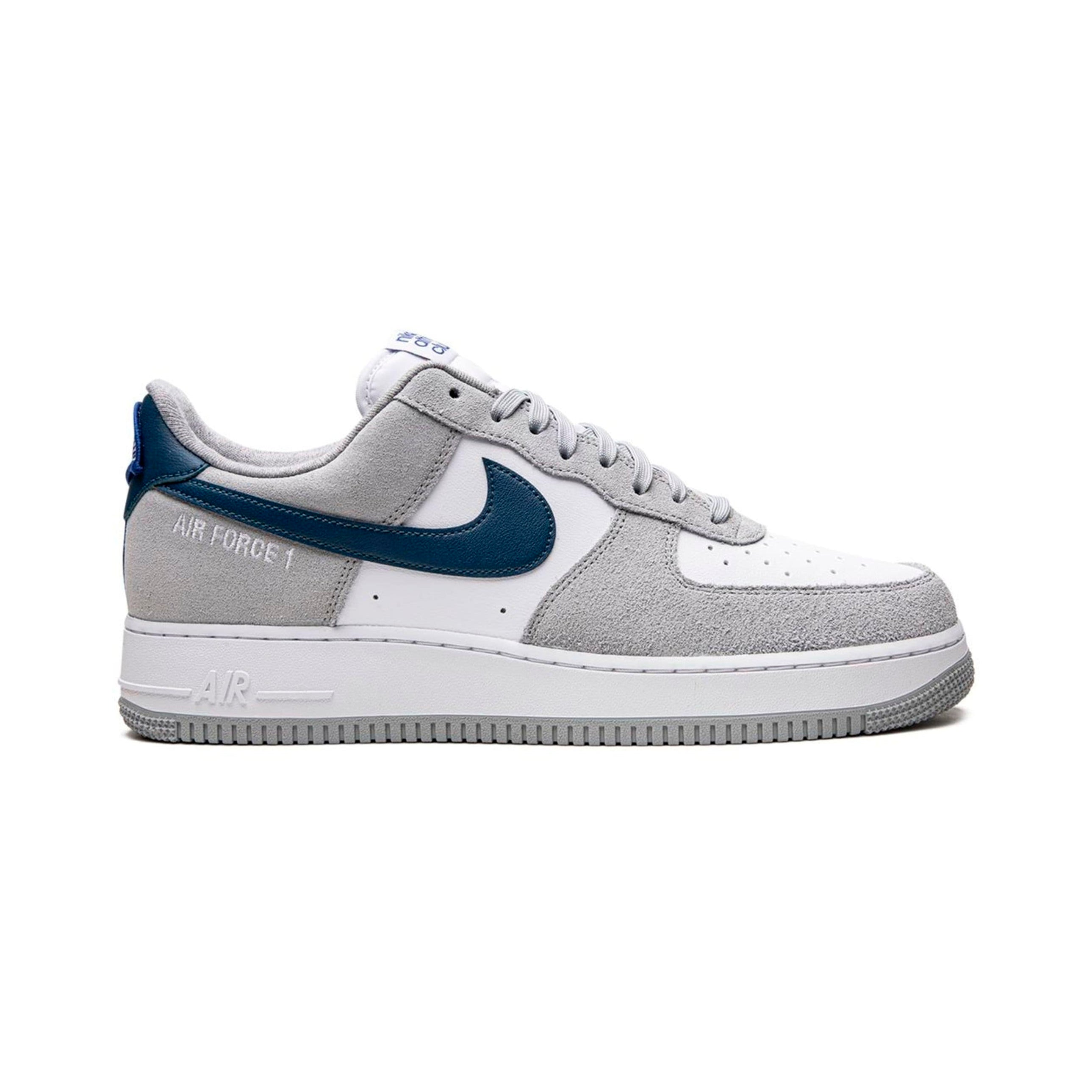 Nike Air Force 1 Low Athletisch Club Grau und Blau Marina