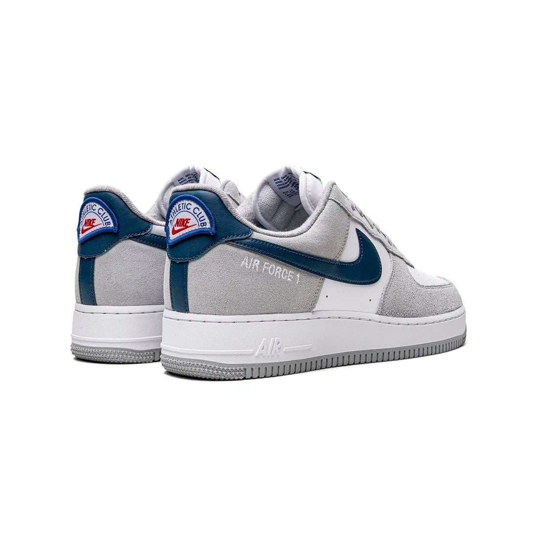 Nike Air Force 1 Low Athletisch Club Grau und Blau Marina