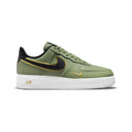 Nike Air Force 1 Low Grün Oliva mit Doppio Swoosh Schwarz und Gold
