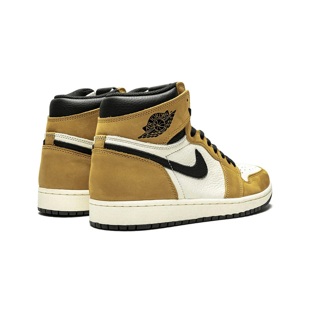 Nike Air Jordan 1 Retro High Rookie Of The Year Gold Schwarz Weiß