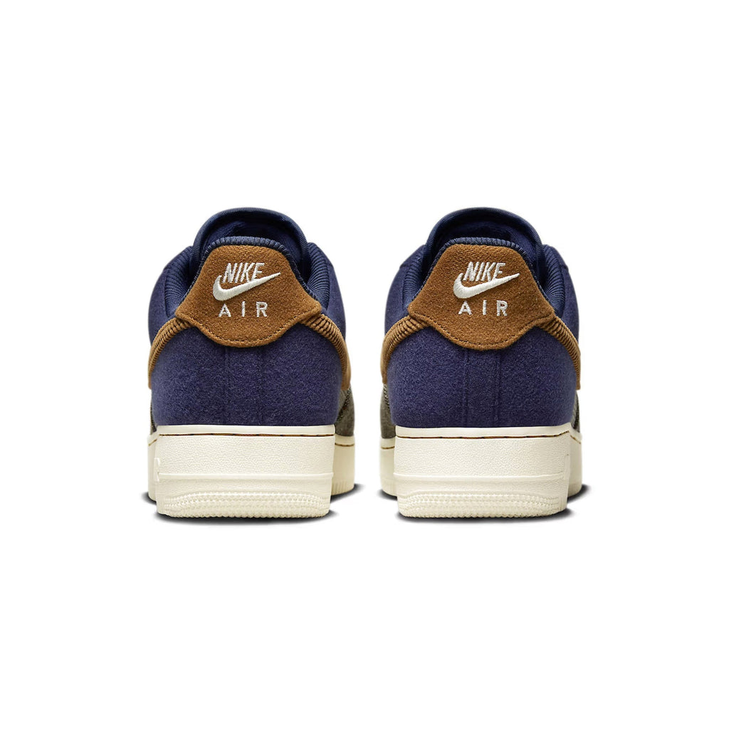 Nike Air Force 1 '07 Premium Tweed Blau Navy und Braun