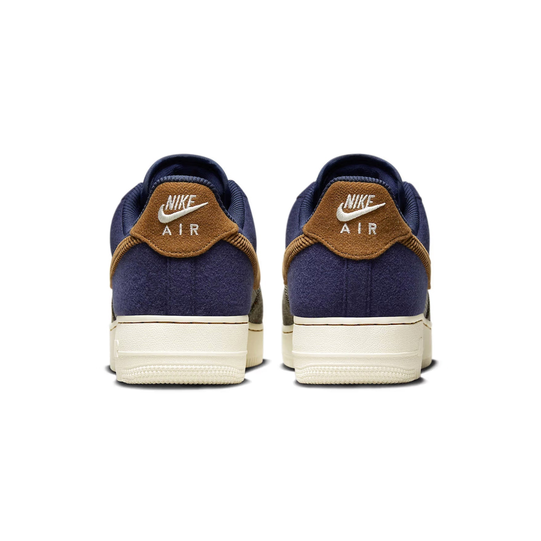 Nike Air Force 1 '07 Premium Tweed Blau Navy und Braun