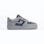 Nike Air Force 1 Low Grau Lupo Dunkel in Leder Scamosciata