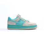 Nike Air Force 1 Low Sabbia mit Swoosh Tiffany Blau Acqua