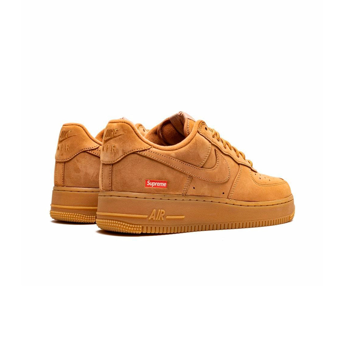 Nike Air Force 1 Low Camel mit Details Supreme Rot