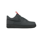 Nike Air Force 1 Low Grau Anthrazit mit Details Schwarz und Rot