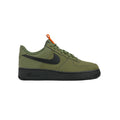 Nike Air Force 1 Low Grün Oliva mit Details Schwarz und Orange