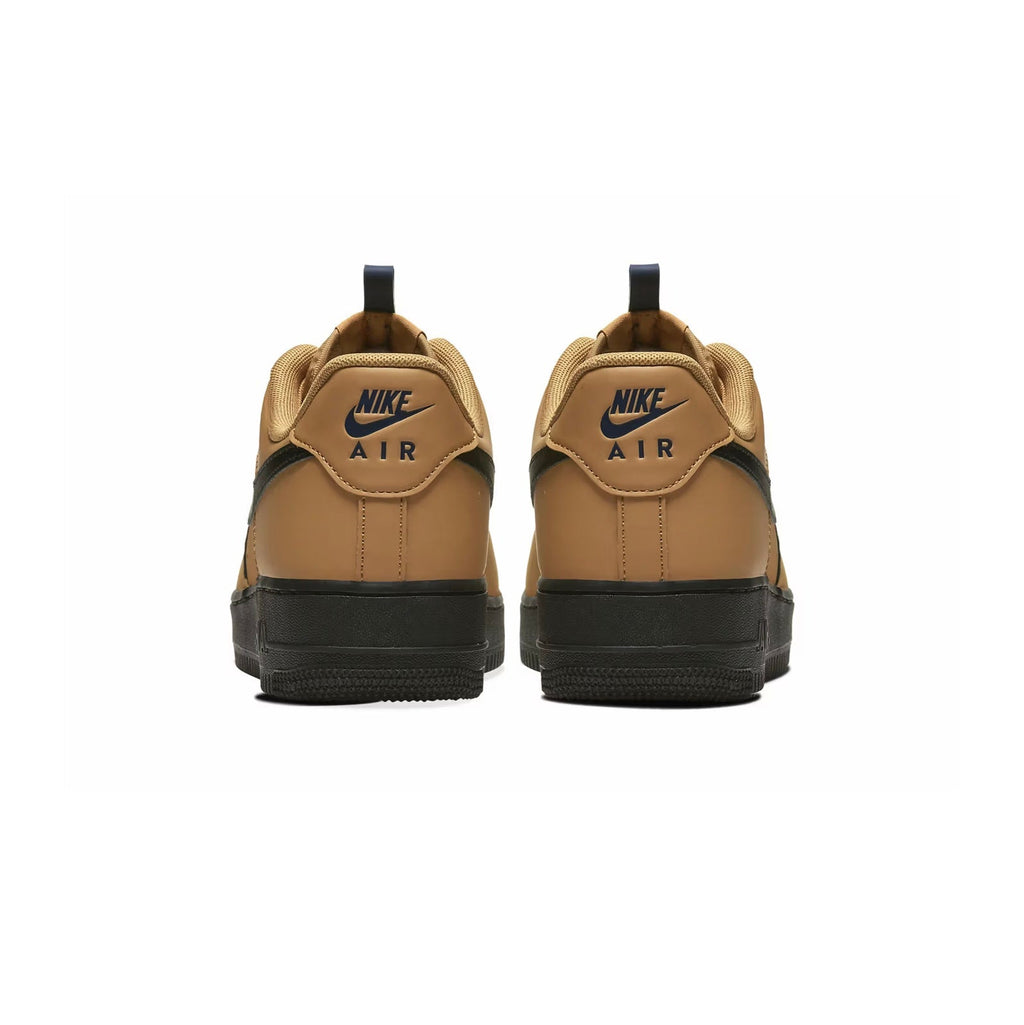 Nike Air Force 1 Low Braun Wheat mit Swoosh Schwarz