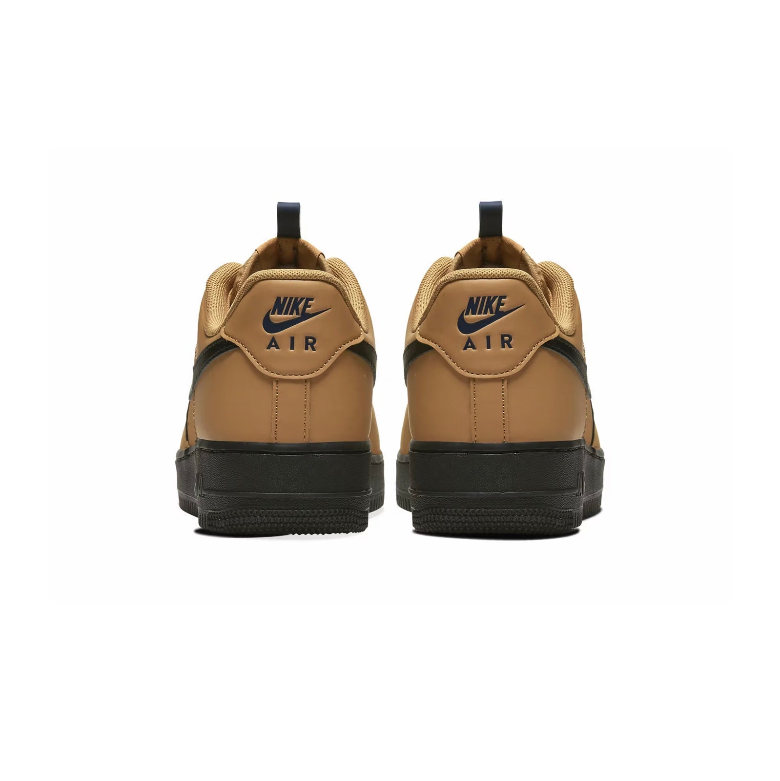 Nike Air Force 1 Low Braun Wheat mit Swoosh Schwarz