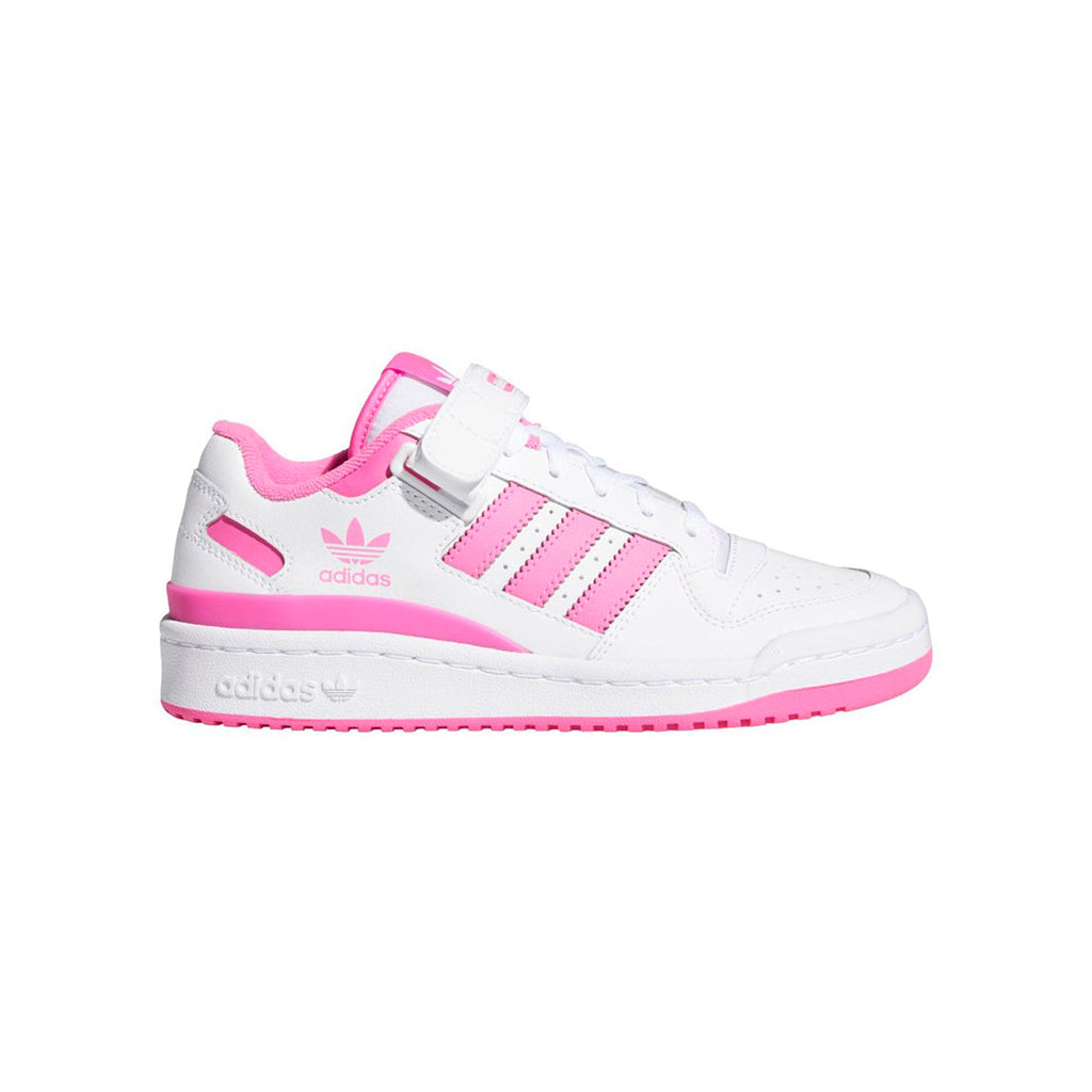 Adidas Forum Low Kinder Weiß und Rosa Sneaker Casual