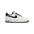 Nike Air Force 1 Low Weiß und Schwarz mit Details in Leder Glänzend