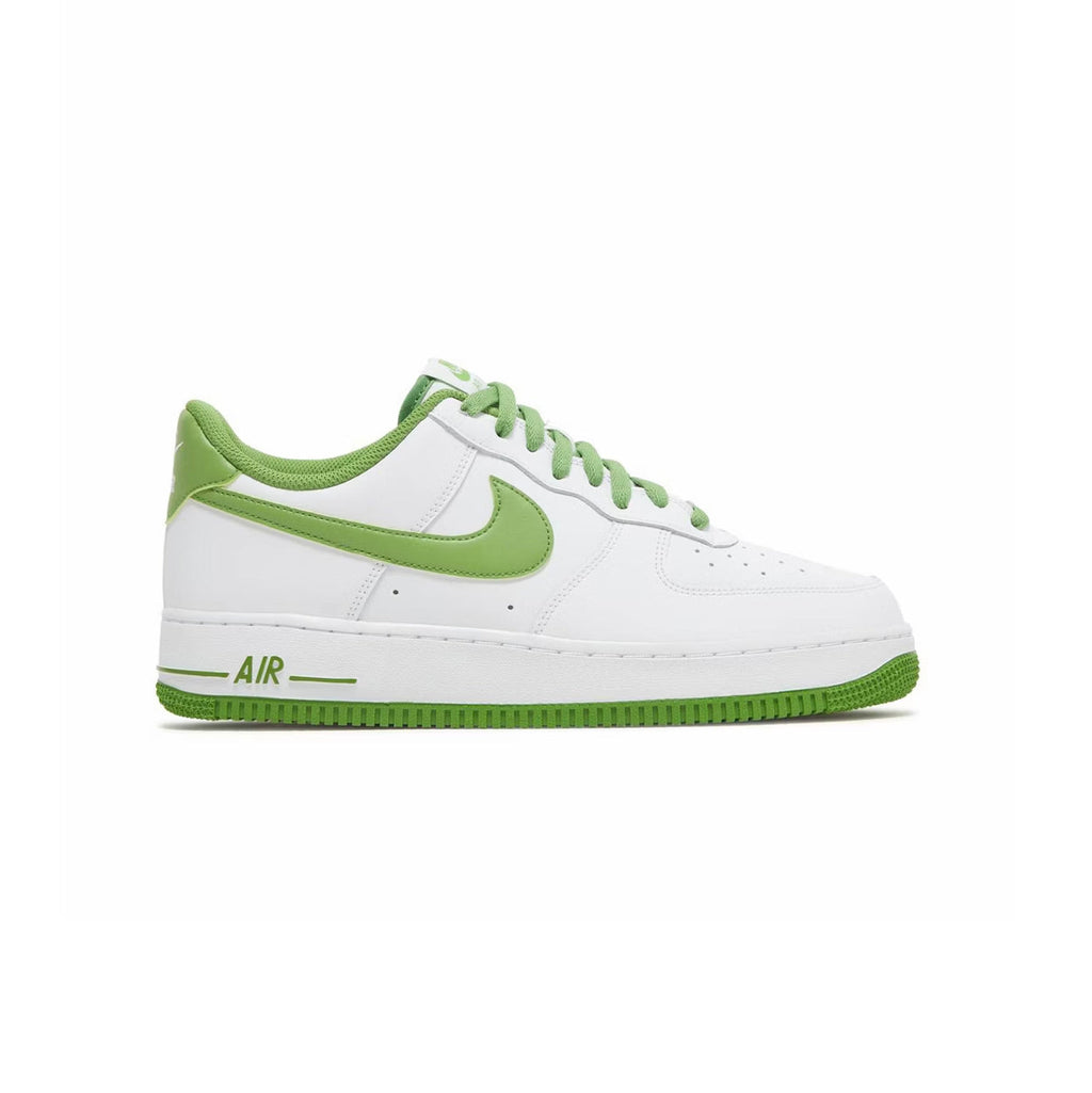 Nike Air Force 1 Low Weiß mit Swoosh Grün Chlorophyll