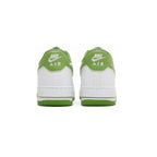 Nike Air Force 1 Low Weiß mit Swoosh Grün Chlorophyll