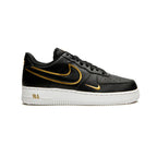 Nike Air Force 1 Low Schwarz mit Doppio Swoosh Gold Metallizzato