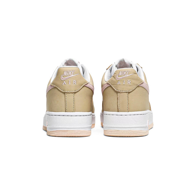 Nike Air Force 1 Low Beige Leinen mit Details Rosa Pastello