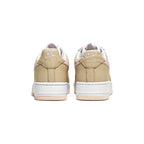 Nike Air Force 1 Low Beige Leinen mit Details Rosa Pastello