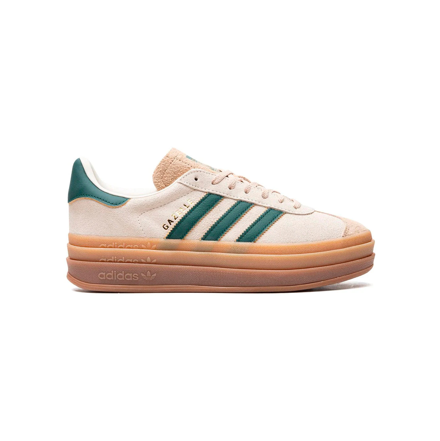 Adidas Originals Gazelle Bold Damen Cremeweiß Grün Suede Platform