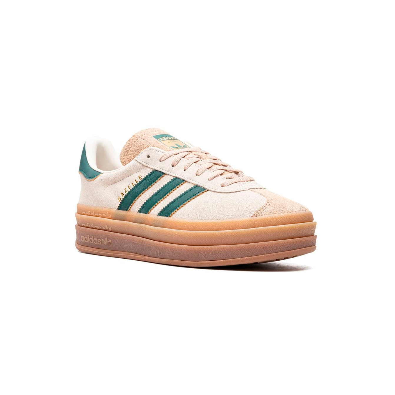 Adidas Originals Gazelle Bold Damen Cremeweiß Grün Suede Platform